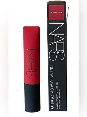 NARS Air Matte Lip Color Power Trip 381 Deep Red Matte Lipstick 0.24 oz NIB